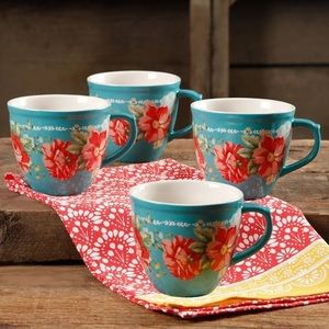 Set of 4 🌺 New Pioneer Woman Vintage Floral Mugs